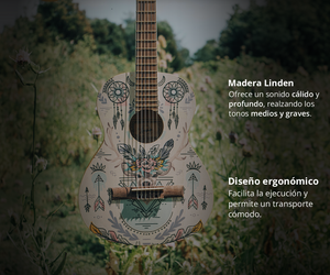 Guitarra Clásica Studio Indie 36" - Incluye Funda Acolchada