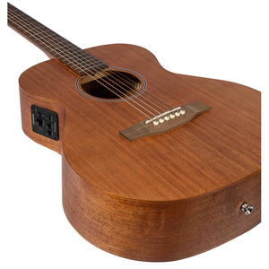 Guitarra Electroacústica Vision Mahogany 38" Pro Master Tapa Solida  - Incluye Funda Acolchada