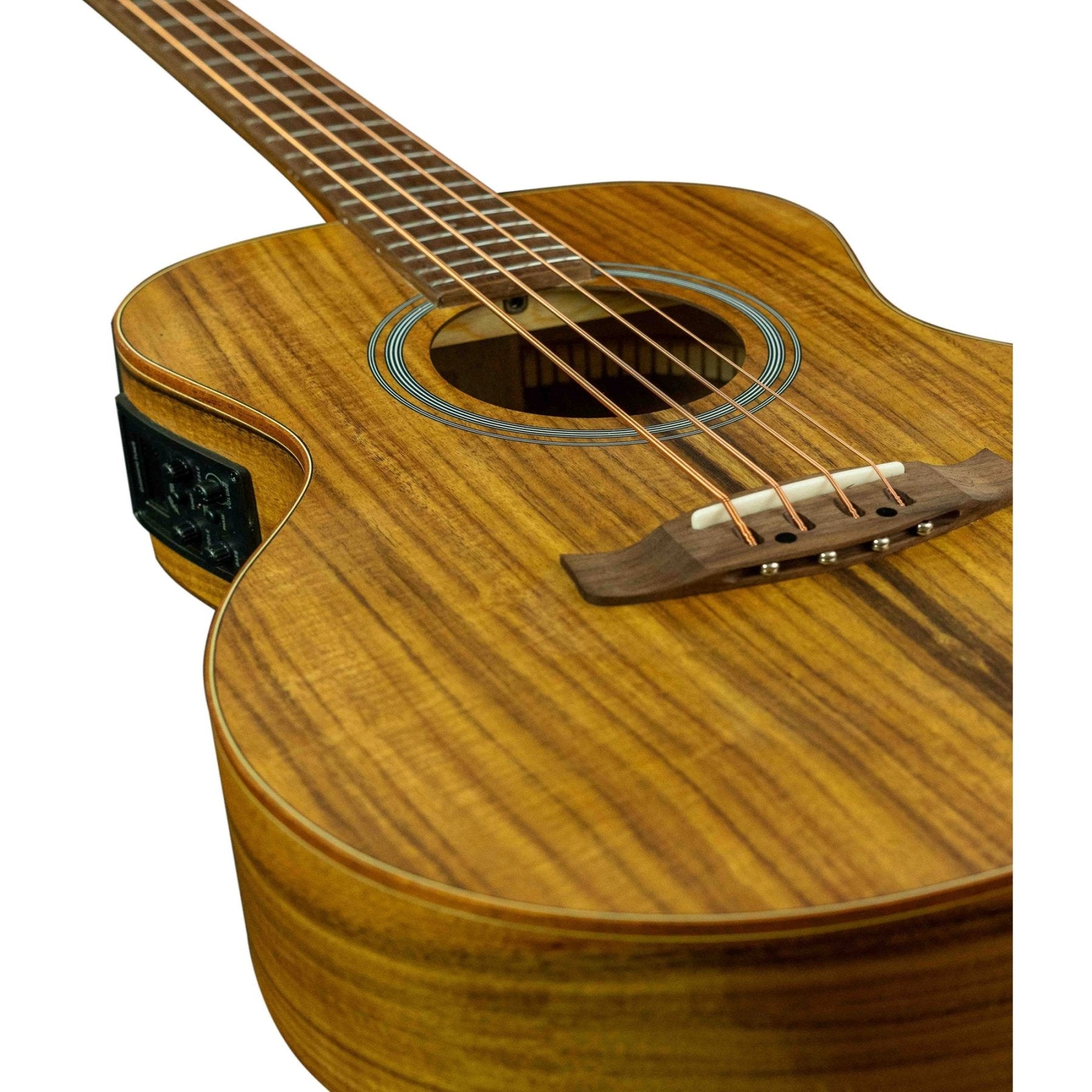 Bajo Electroacústico Koa 38" - Incluye Funda Acolchada - Bamboo Música
