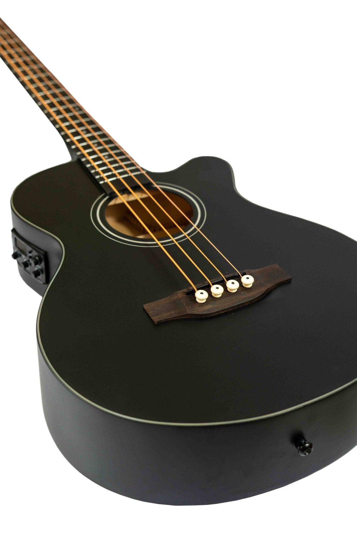 Bajo Electroacústico Negro 40″ - Incluye Funda Acolchada - Bamboo Música
