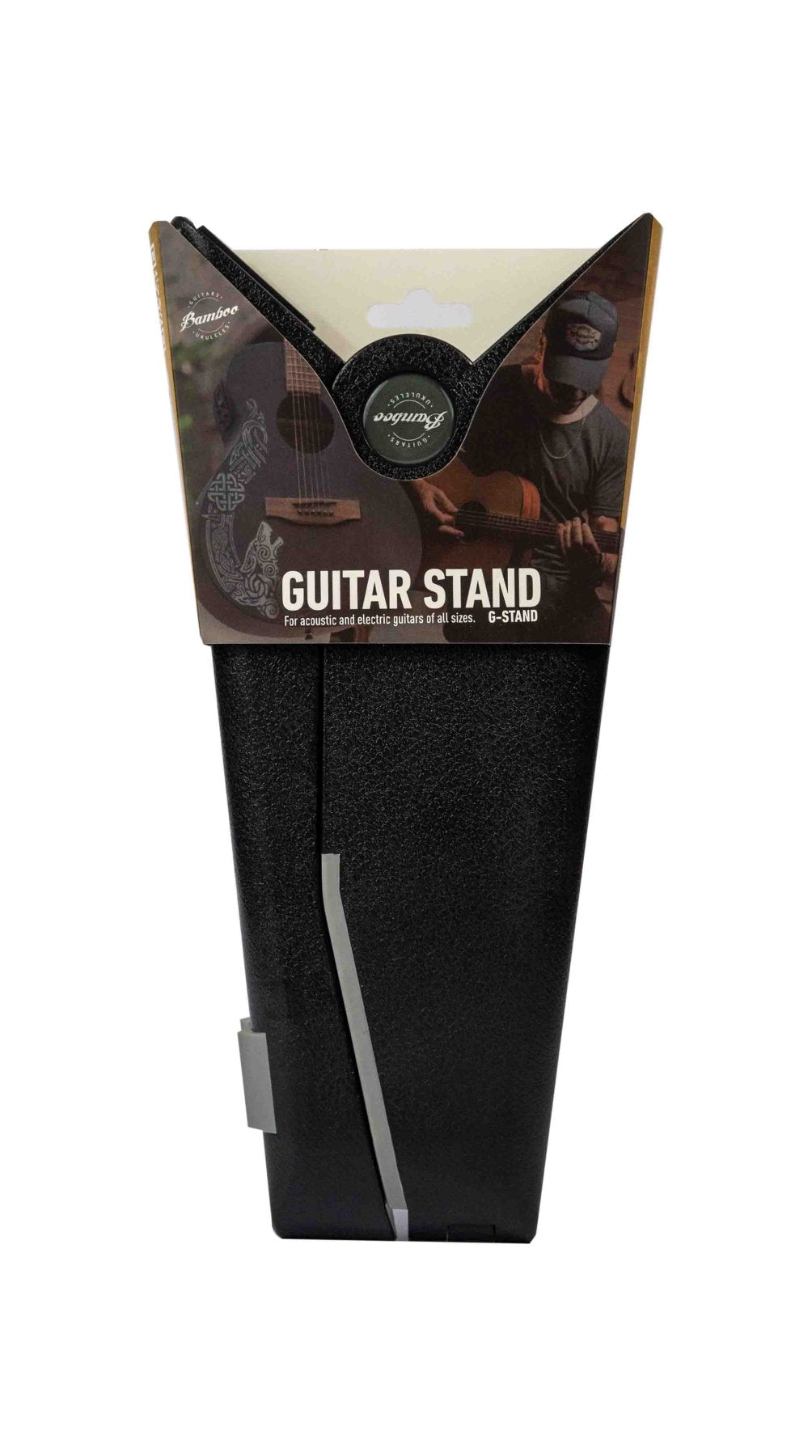 Base Soporte Guitarra / Bajo Bamboo Reforzado De Plastico - Bamboo Música