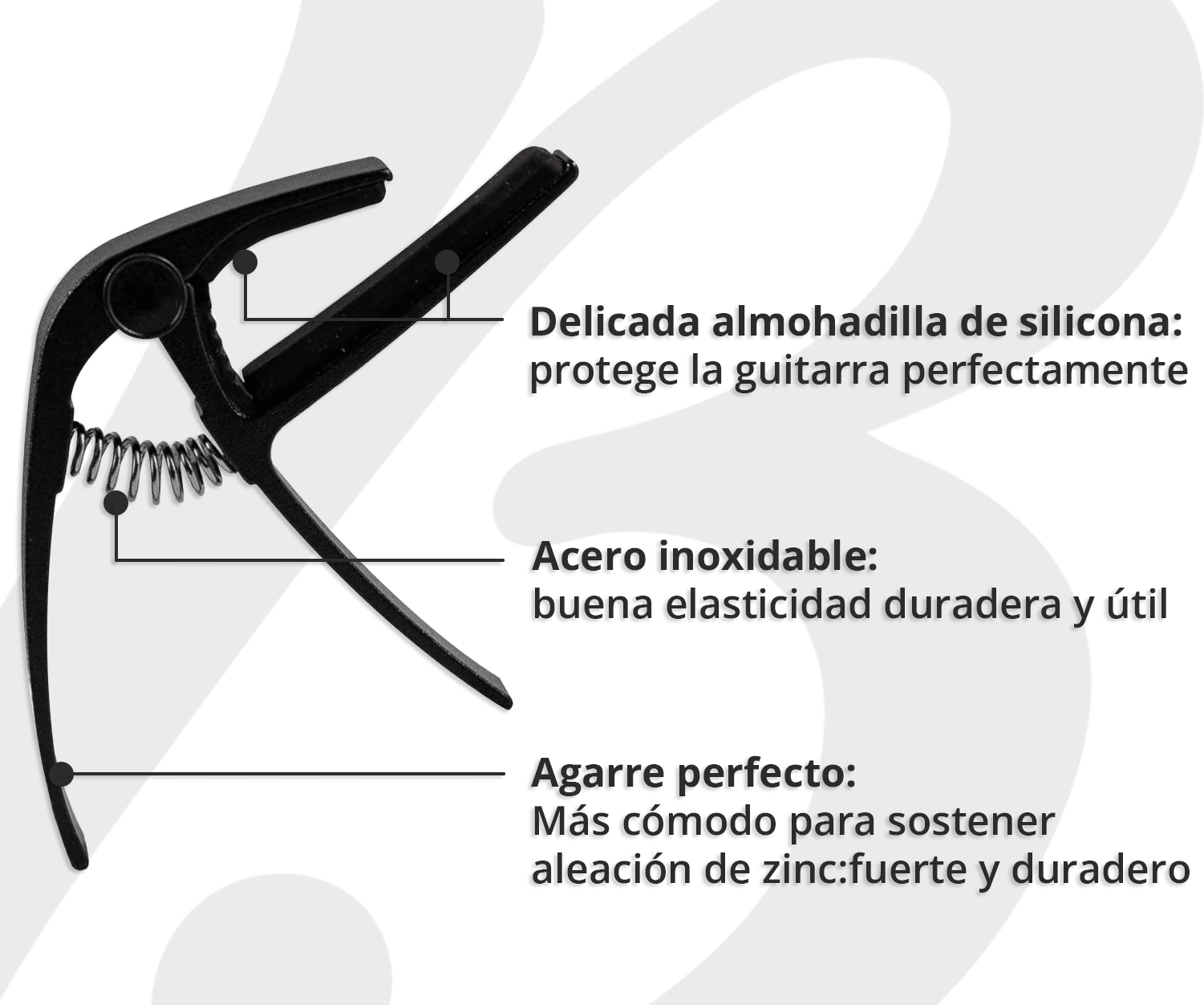 Capotraste Capo Guitarra Electrica / Acustica Marca Bamboo - Bamboo Música