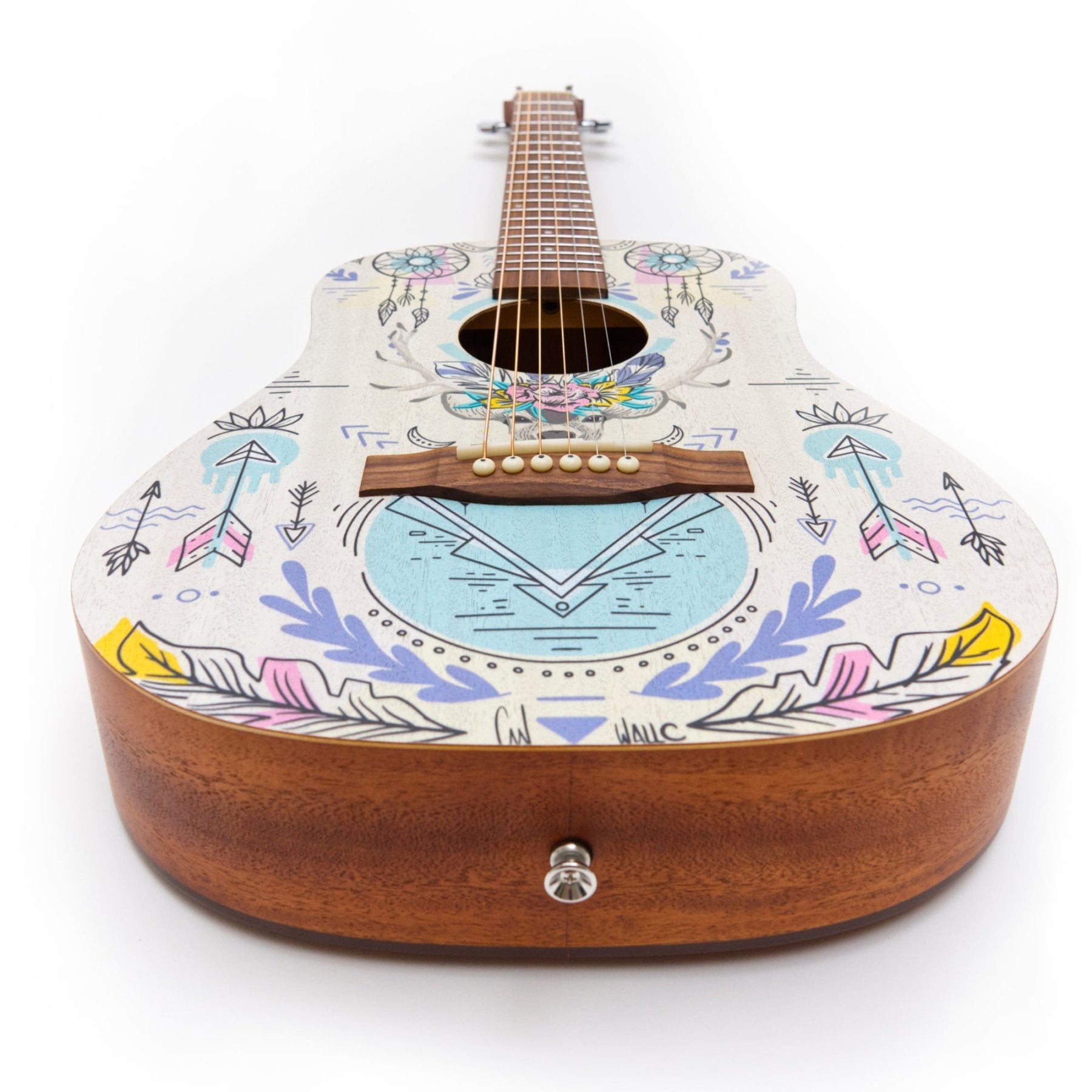 Guitarra Acústica Travel Indie 34" - Incluye Funda Acolchada - Bamboo Música