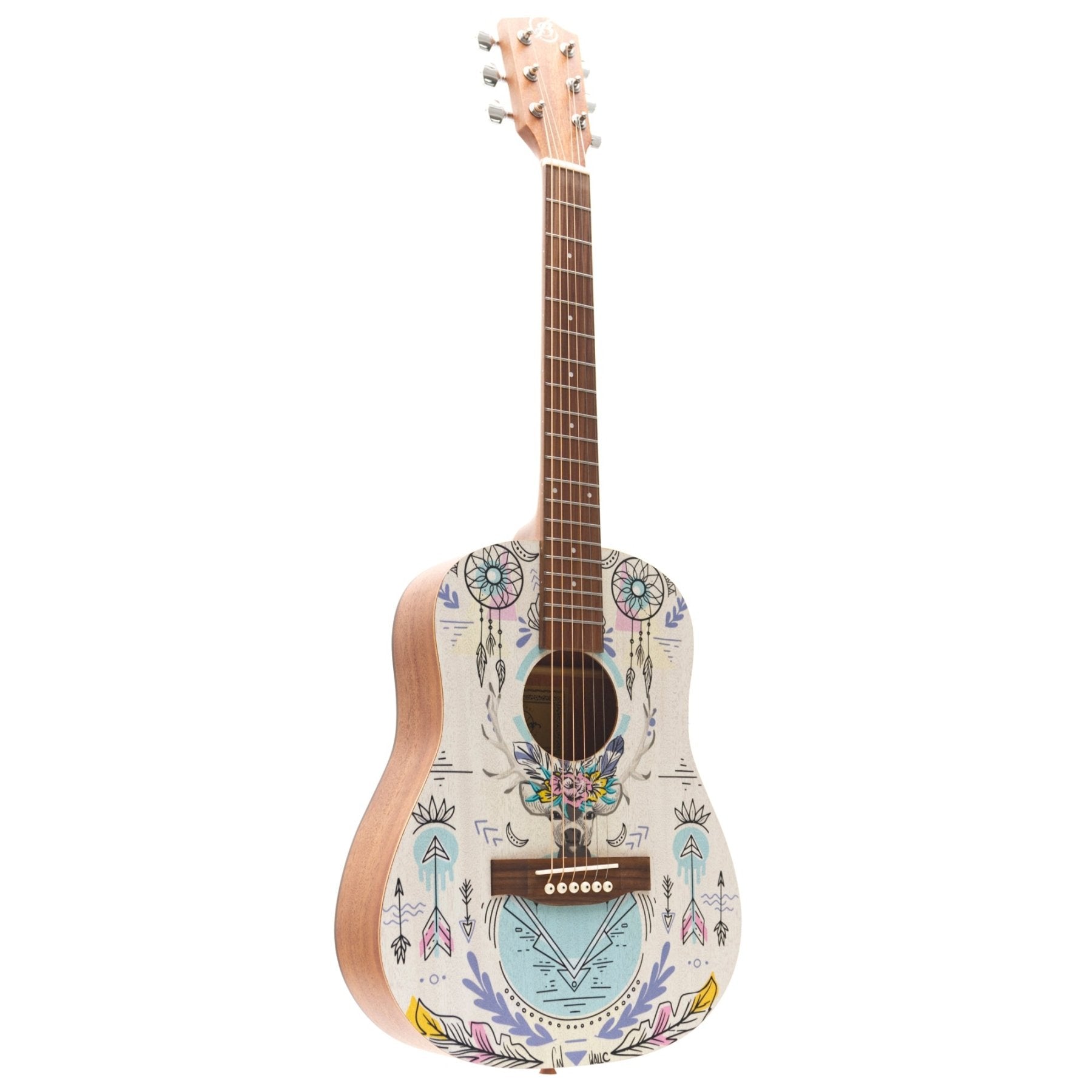 Guitarra Acústica Travel Indie 34" - Incluye Funda Acolchada - Bamboo Música