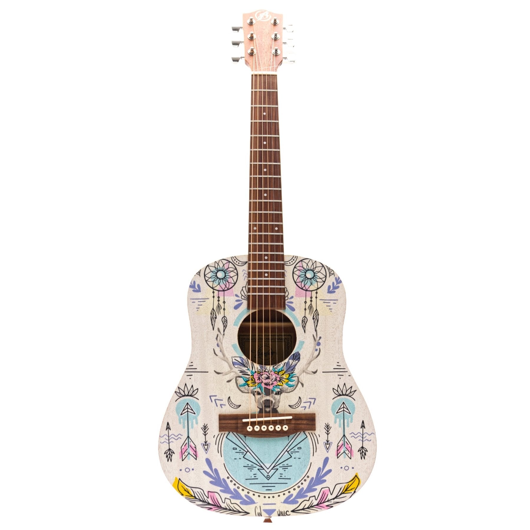Guitarra Acústica Travel Indie 34" - Incluye Funda Acolchada - Bamboo Música