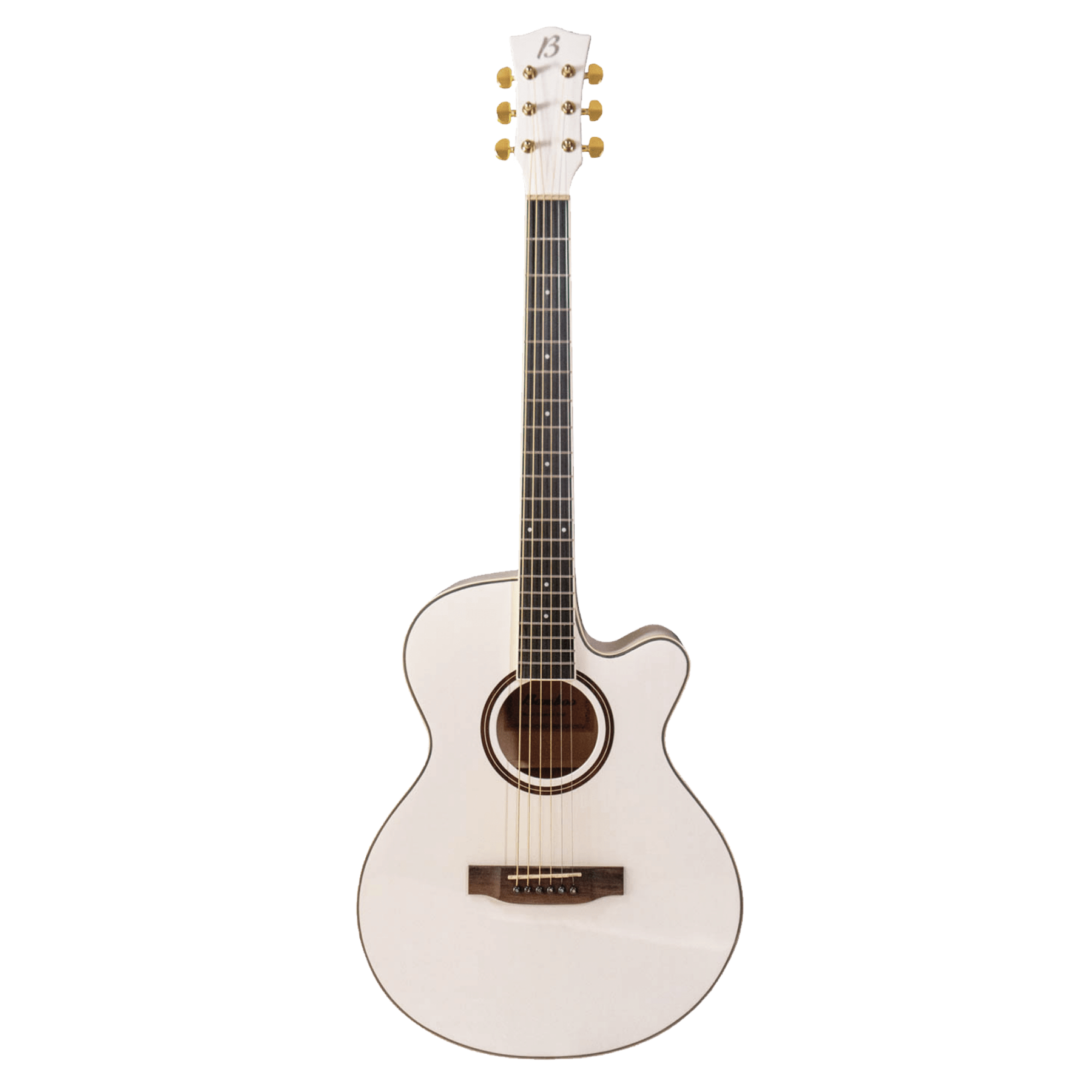 Guitarra Bamboo Electroacústica Blanca Linden 40” con Funda - Bamboo Música
