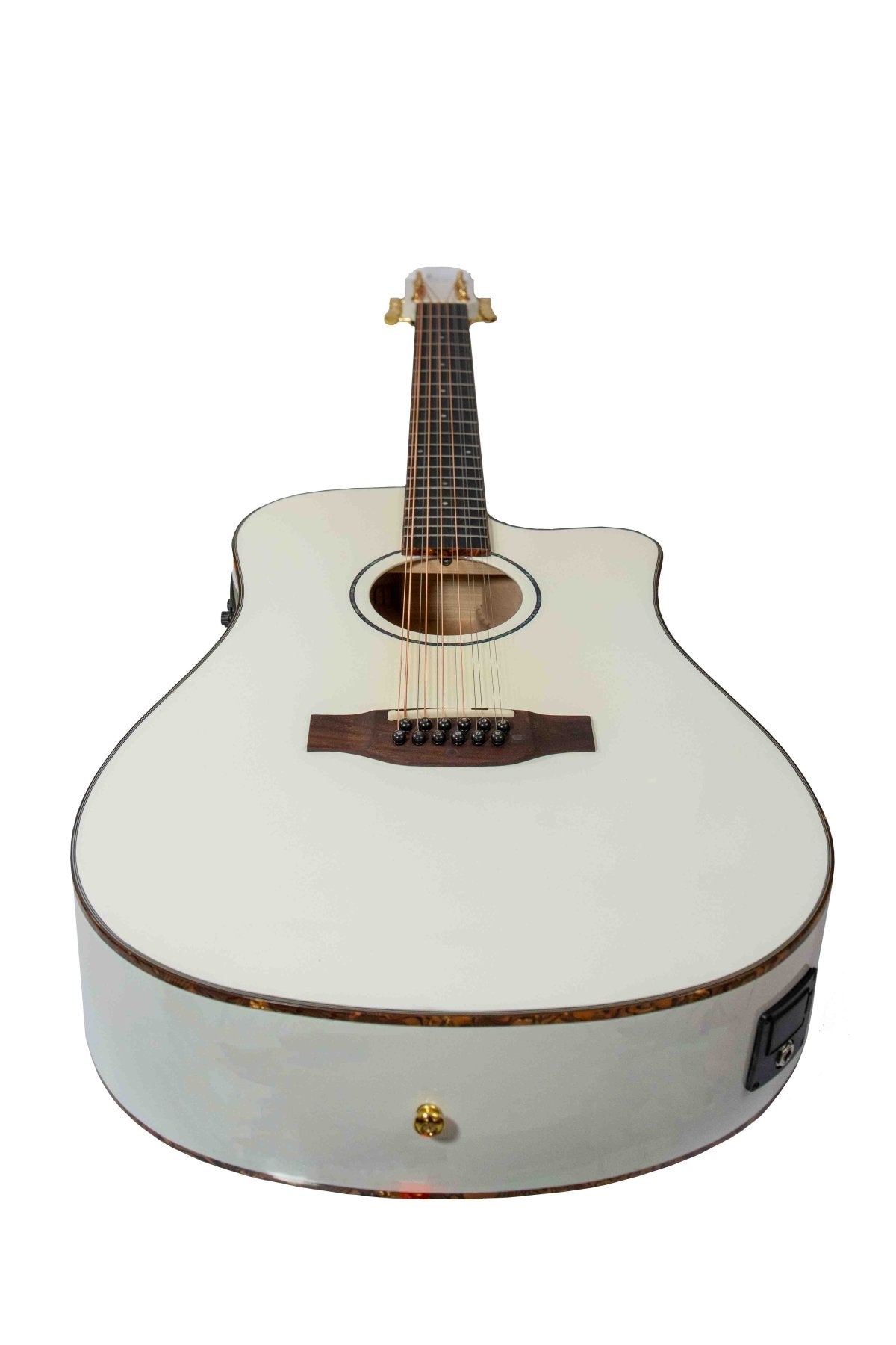 Guitarra Bamboo Electroacustica DOCEROLA Blanca Linden 41” con Funda - Bamboo Música