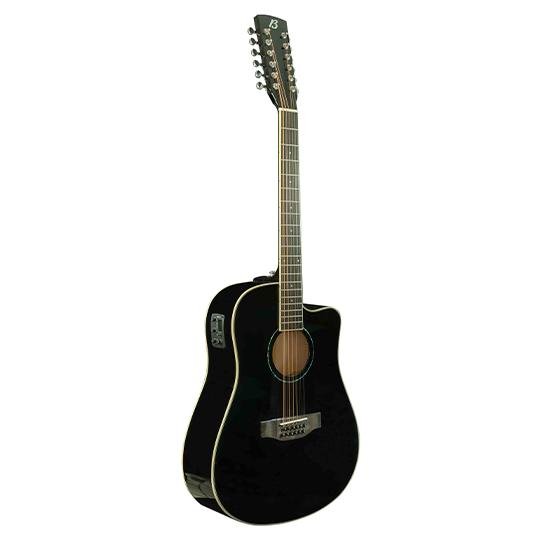 Guitarra Bamboo Electroacustica DOCEROLA Negra Linden 41” con Funda - Bamboo Música