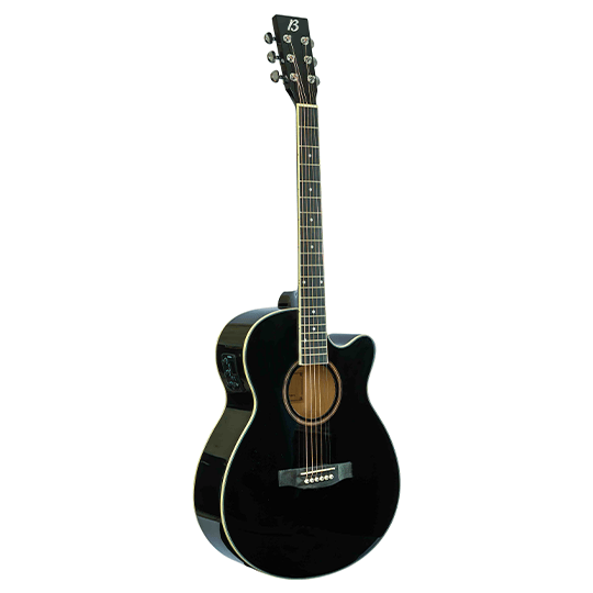 Guitarra Bamboo Electroacustica Negra Linden 40” con Funda - Bamboo Música