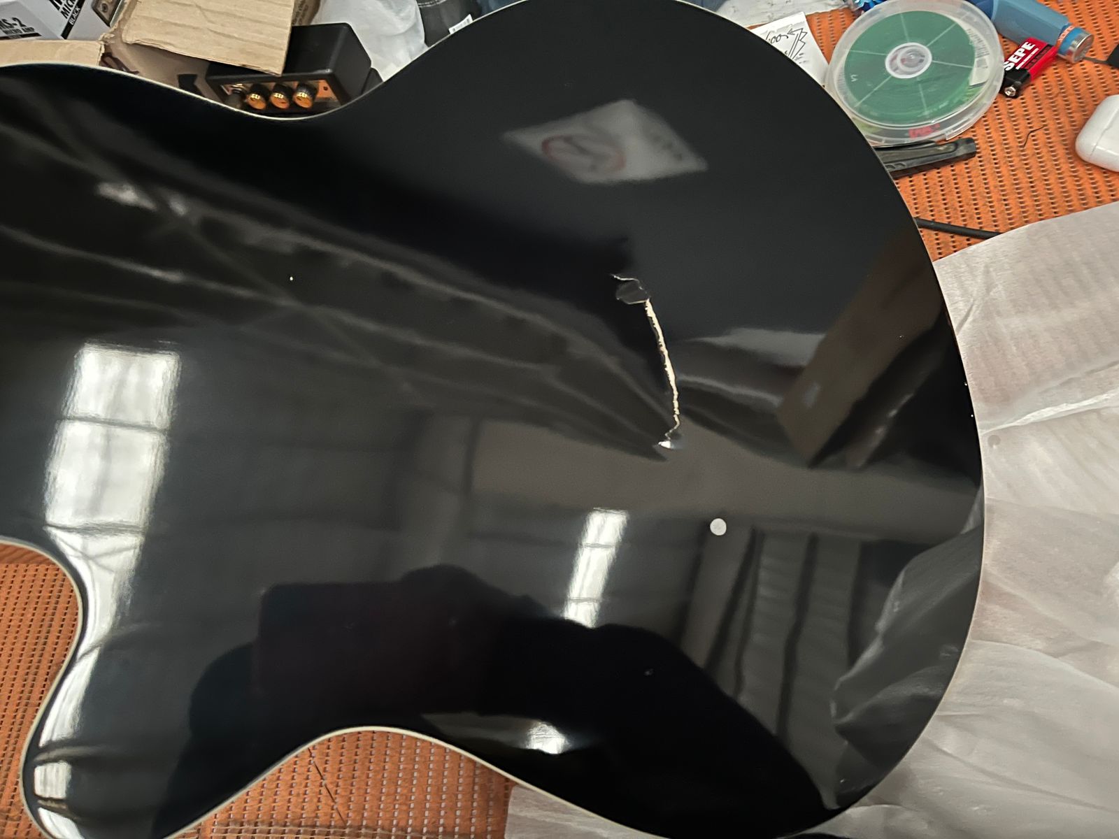 Guitarra Bamboo Electroacustica Negra Linden 40” con Funda – Outlet (Golpe en Fondo) - Bamboo Música