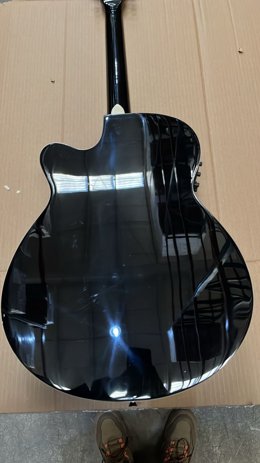 Guitarra Bamboo Electroacústica Negra Linden 40" – Outlet (Mal Acabado en Tapa y Fondo) - Bamboo Música