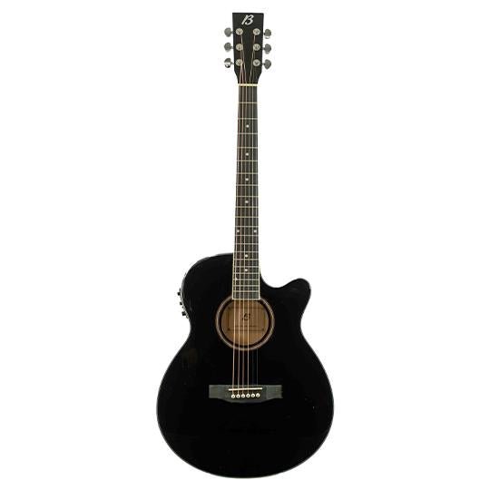 Guitarra Bamboo Electroacústica Negra Linden 40" – Outlet (Mal Acabado en Tapa y Fondo) - Bamboo Música