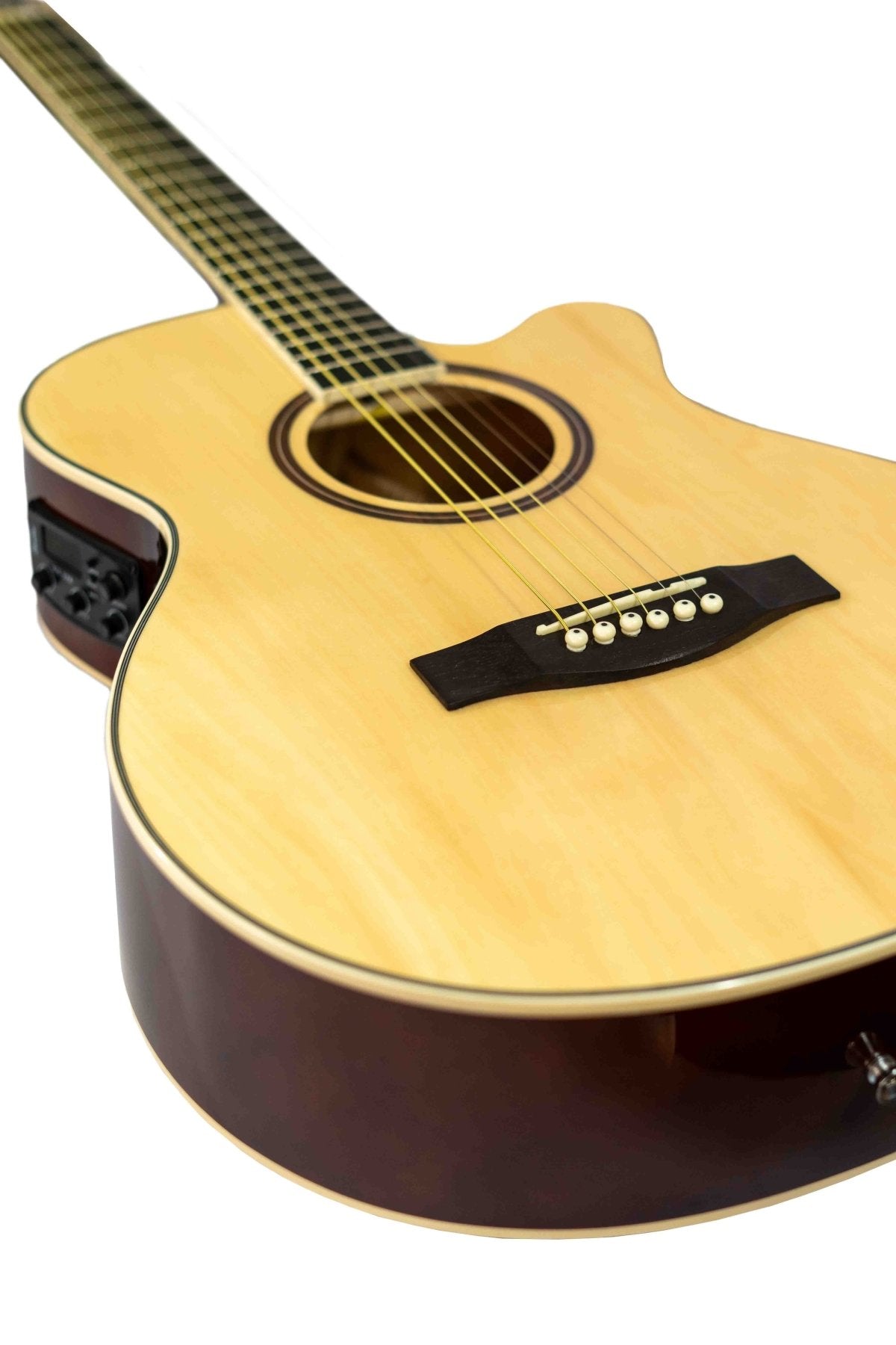 Guitarra Bamboo Electroacustica Stage Natural 40” con Funda - Bamboo Música
