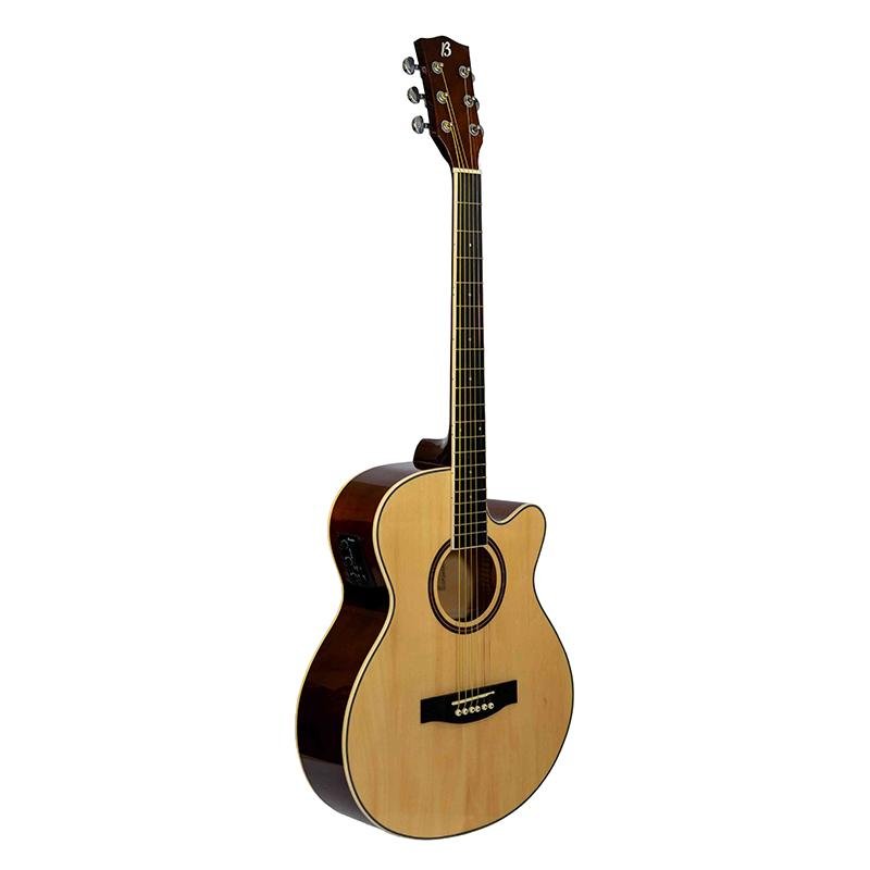 Guitarra Bamboo Electroacustica Stage Natural 40” con Funda - Bamboo Música