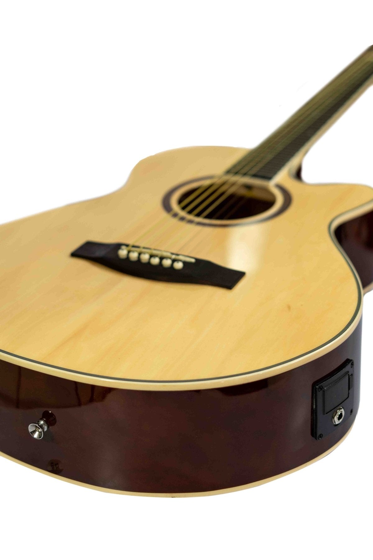Guitarra Bamboo Electroacustica Stage Natural 40” con Funda - Bamboo Música