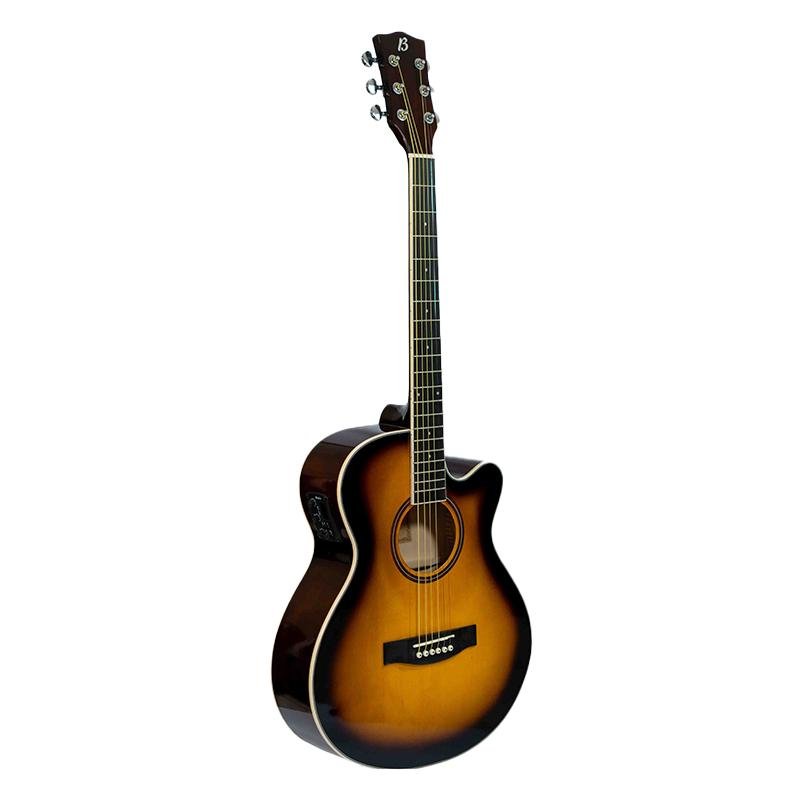 Guitarra Bamboo Electroacustica Sunburst Linden 40” con Funda - Bamboo Música