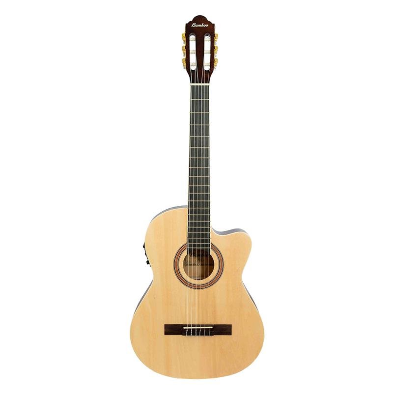 Guitarra Bamboo Electroclasica Studio Natural 39” con Funda - Bamboo Música