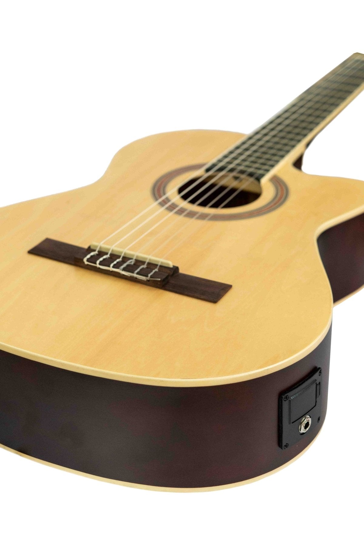 Guitarra Bamboo Electroclasica Studio Natural 39” con Funda - Bamboo Música