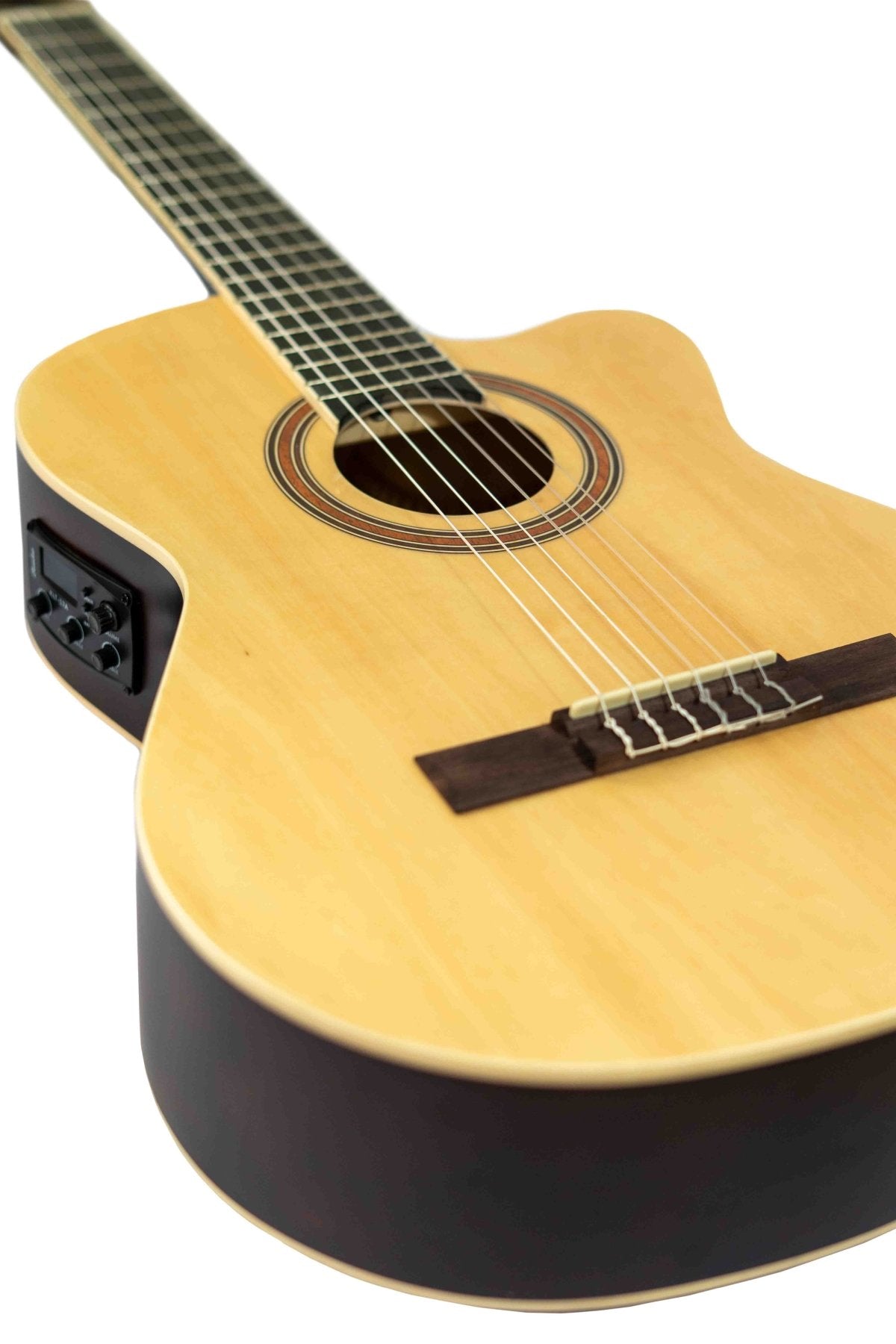 Guitarra Bamboo Electroclasica Studio Natural 39” con Funda - Bamboo Música