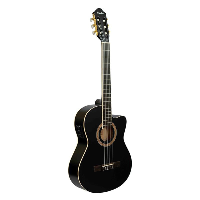 Guitarra Bamboo Electroclasica Studio Negra 39” con Funda - Bamboo Música