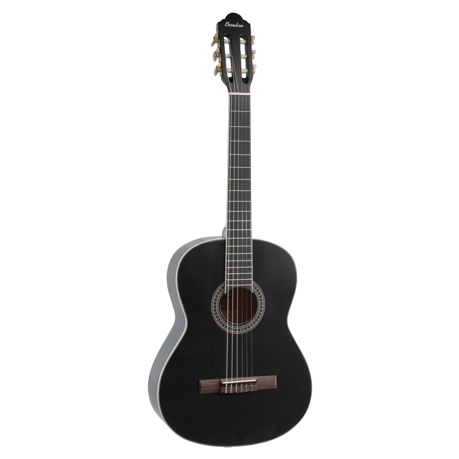 Guitarra Clásica Negra Estudio Spruce 39" - Incluye Funda - Bamboo Música