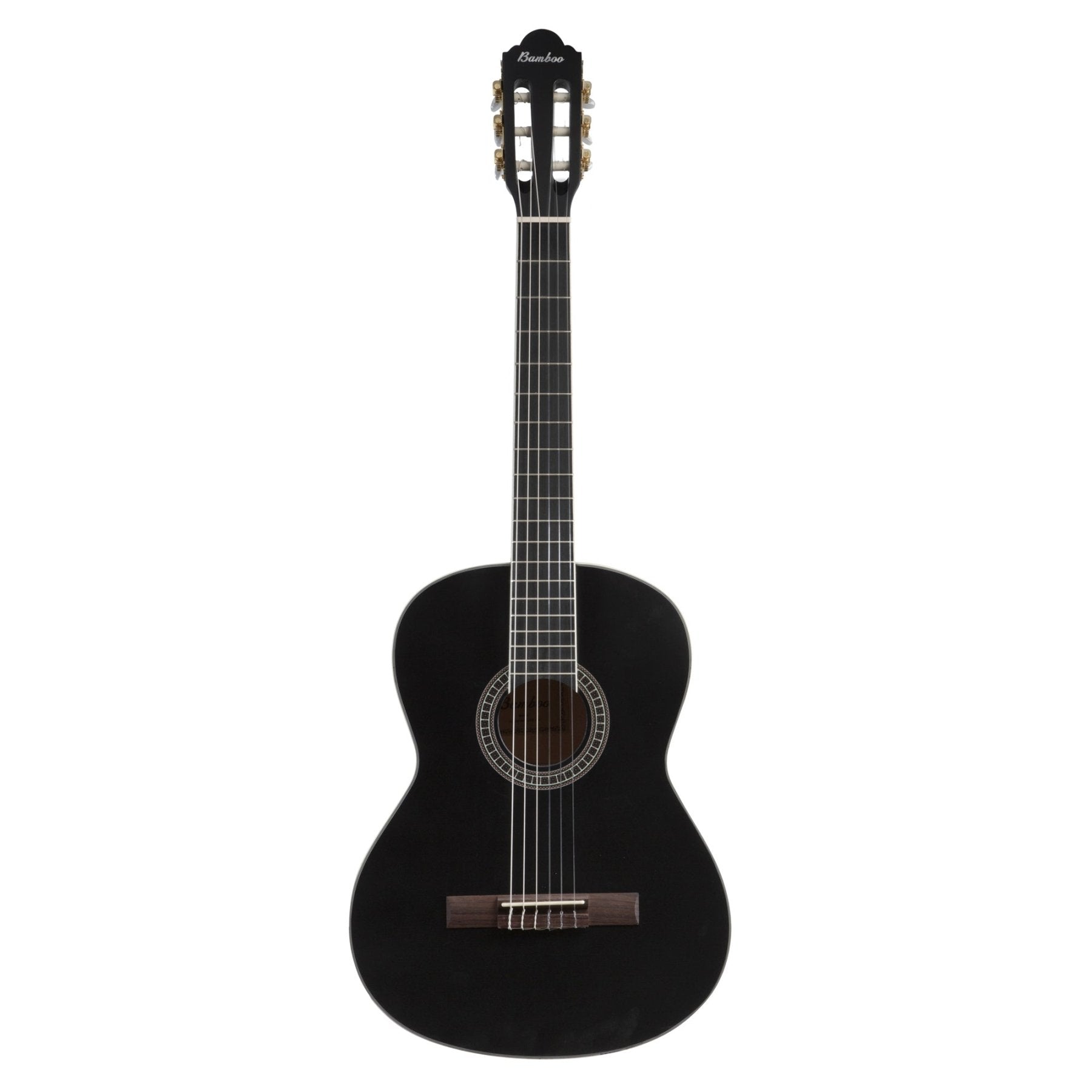 Guitarra Clásica Negra Estudio Spruce 39" - Incluye Funda - Bamboo Música