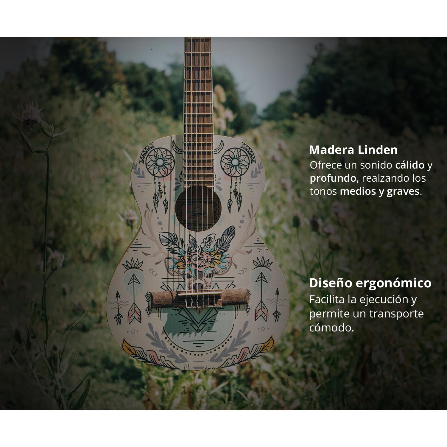 Guitarra Clásica Studio Indie 36″ - Incluye Funda - Bamboo Música