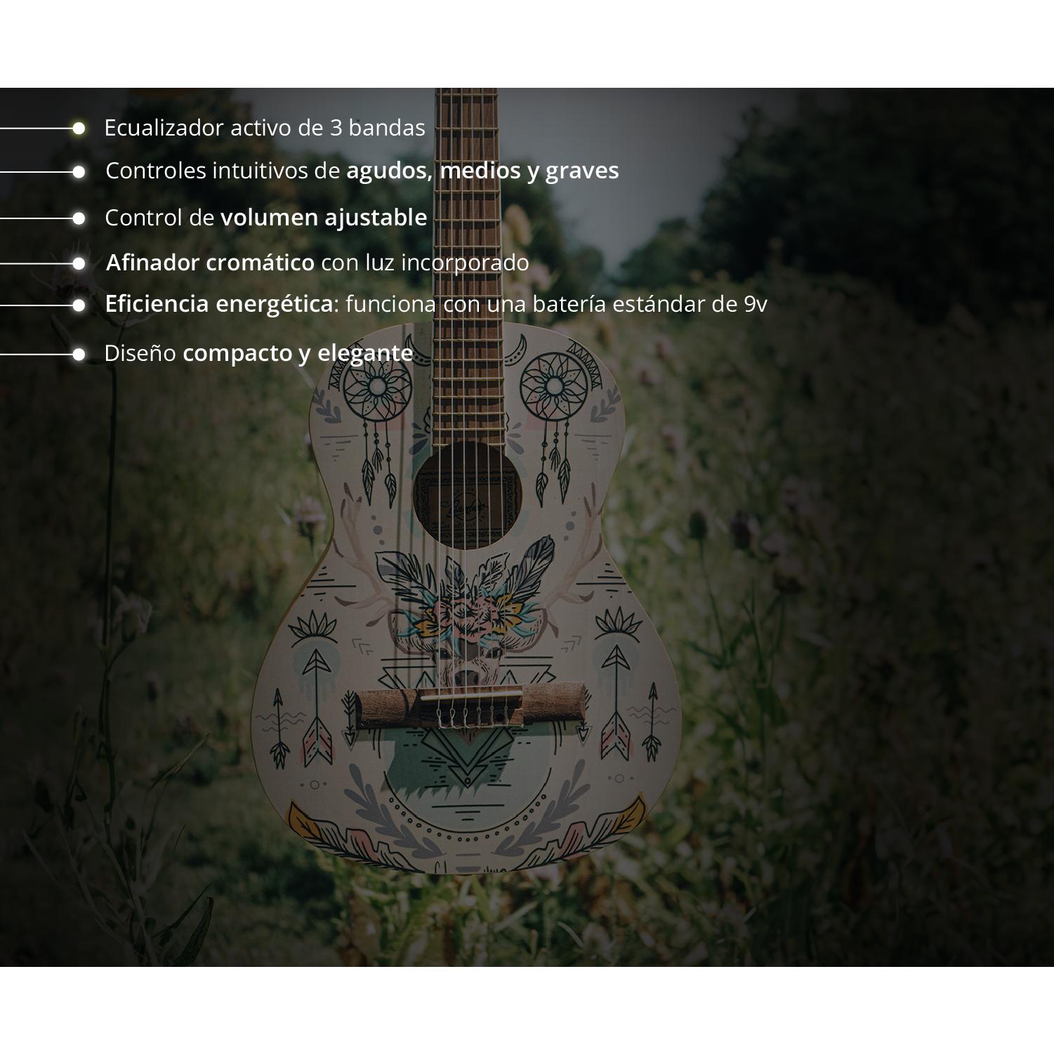 Guitarra Clásica Studio Indie 36″ - Incluye Funda - Bamboo Música