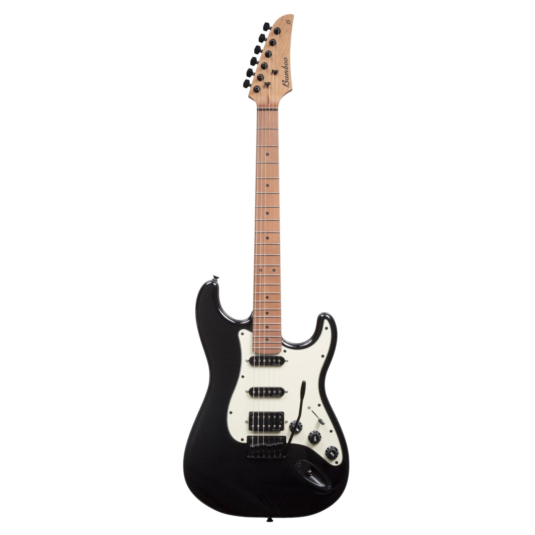 Guitarra Electrica SOLAR Strato SSH Black - Bamboo Música