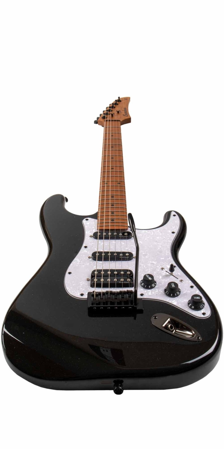 Guitarra Electrica SOLAR Strato SSH Black - Bamboo Música