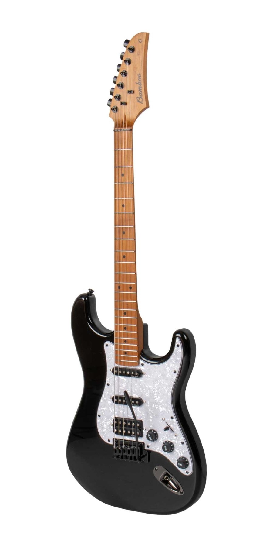 Guitarra Electrica SOLAR Strato SSH Black - Bamboo Música