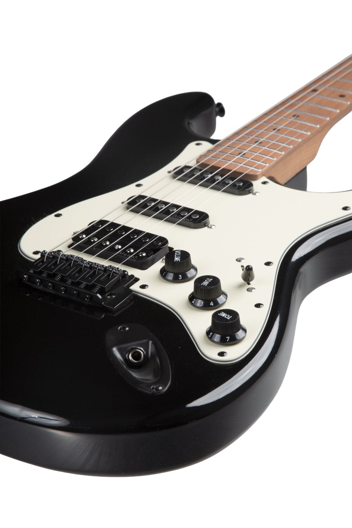 Guitarra Electrica SOLAR Strato SSH Black - Bamboo Música