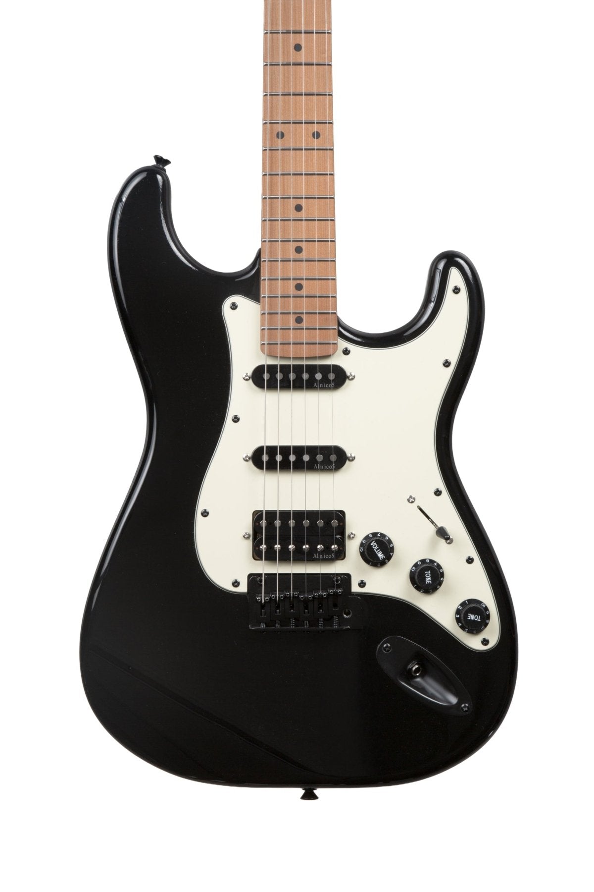 Guitarra Electrica SOLAR Strato SSH Black - Bamboo Música