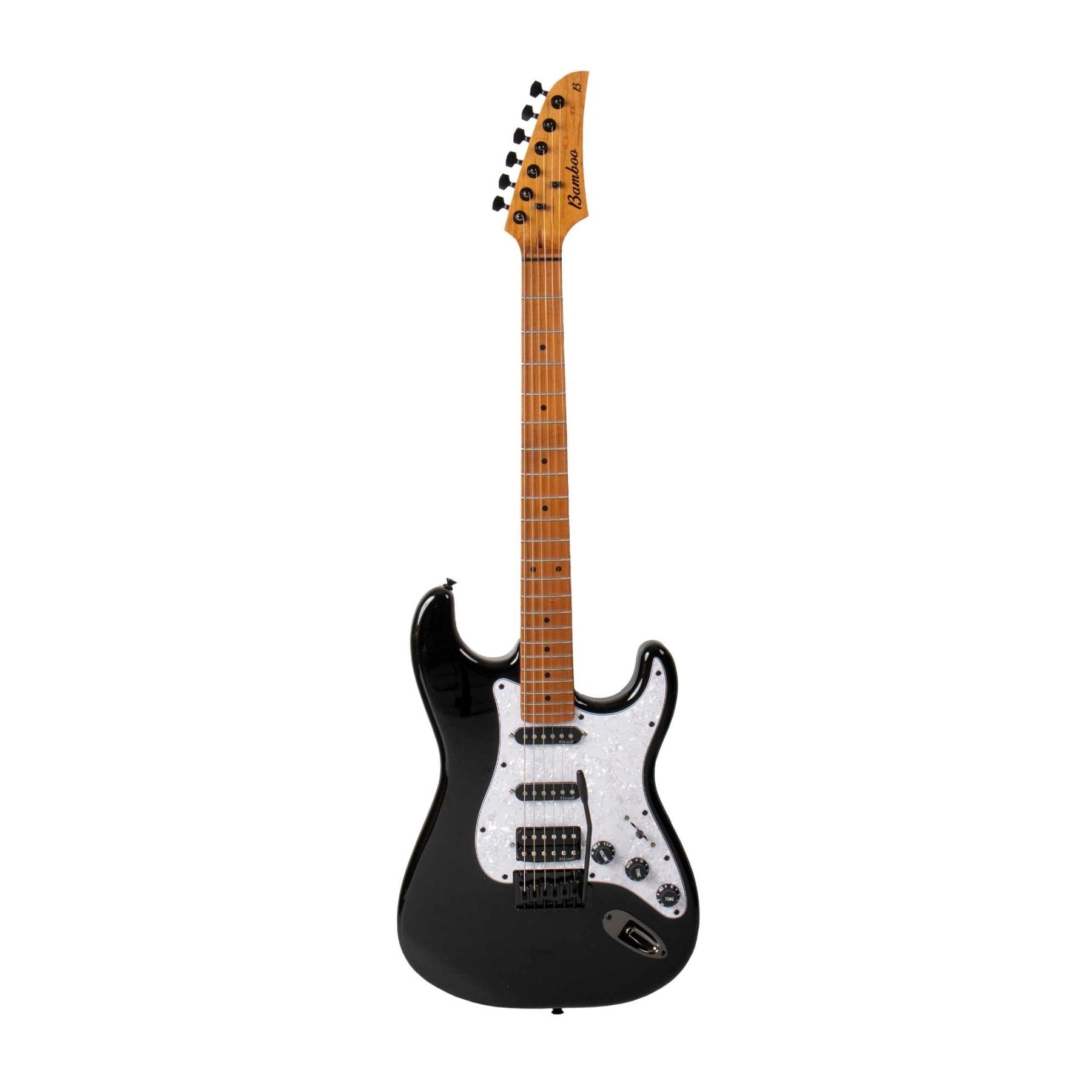 Guitarra Electrica SOLAR Strato SSH Black - Bamboo Música