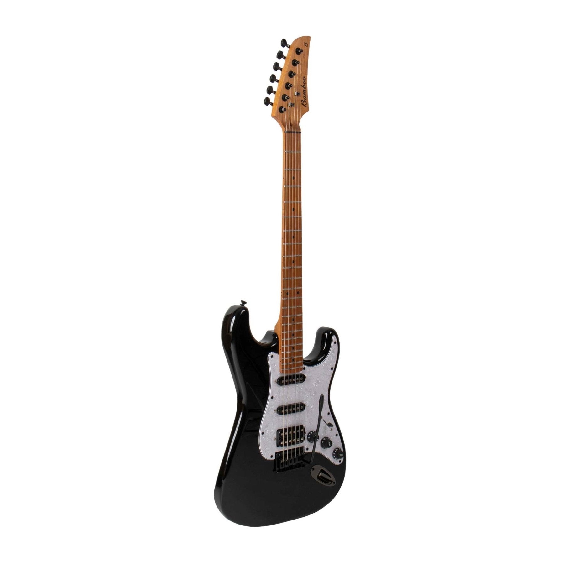 Guitarra Electrica SOLAR Strato SSH Black - Bamboo Música