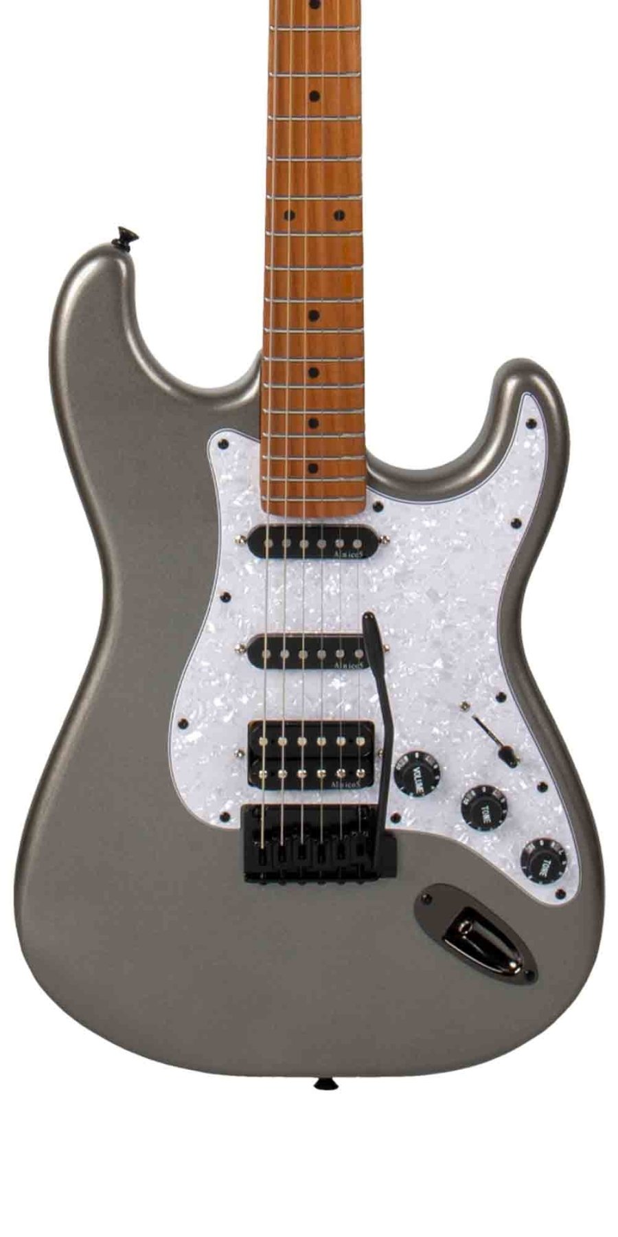 Guitarra Electrica SOLAR Strato SSH Grey - Bamboo Música