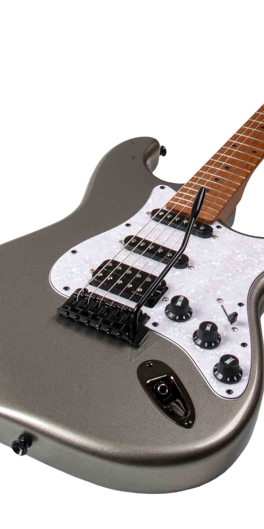 Guitarra Electrica SOLAR Strato SSH Grey - Bamboo Música