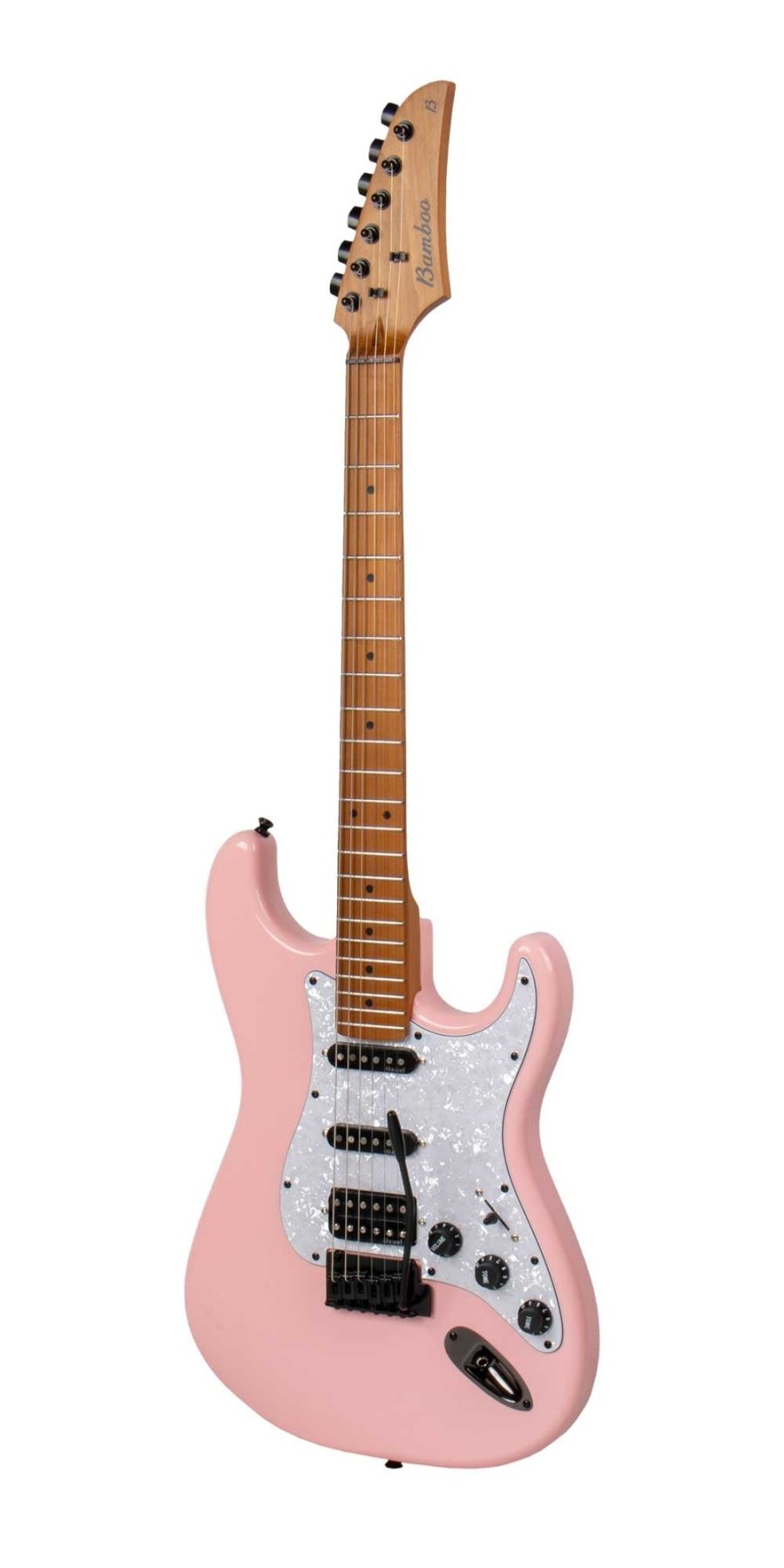 Guitarra Electrica SOLAR Strato SSH Pink - Bamboo Música