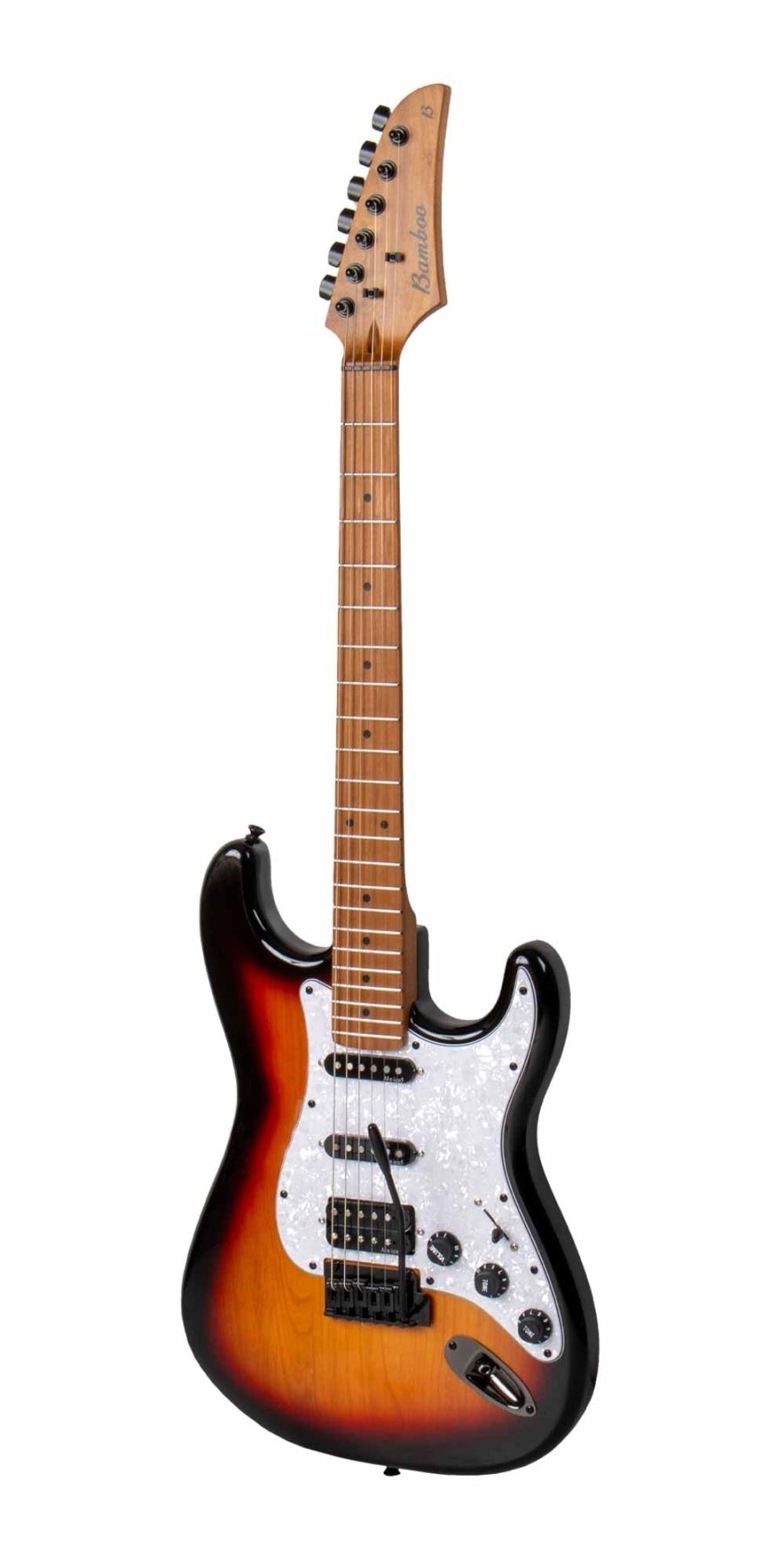 Guitarra Electrica SOLAR Strato SSH Sunburst - Bamboo Música