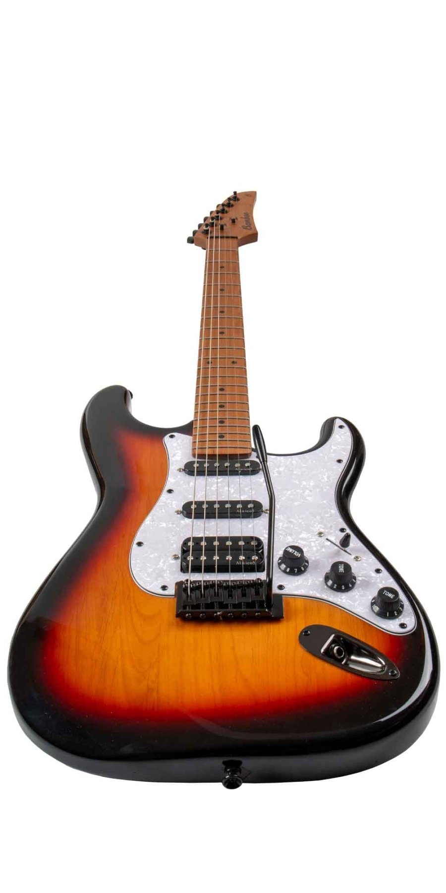 Guitarra Electrica SOLAR Strato SSH Sunburst - Bamboo Música
