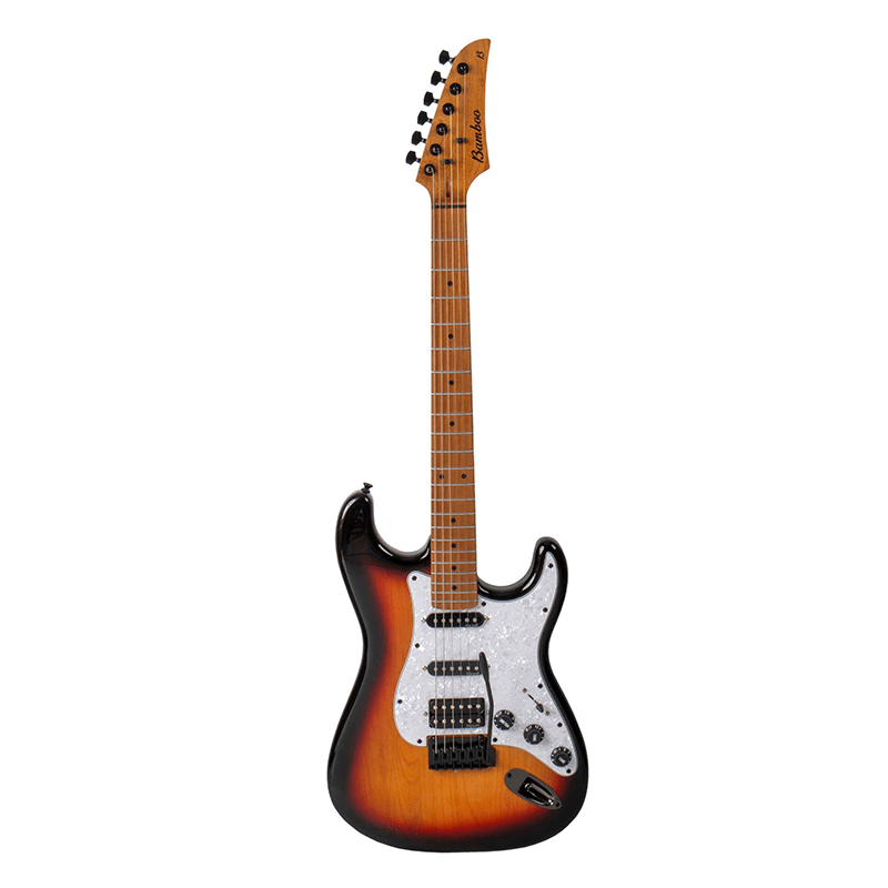 Guitarra Electrica SOLAR Strato SSH Sunburst - Bamboo Música