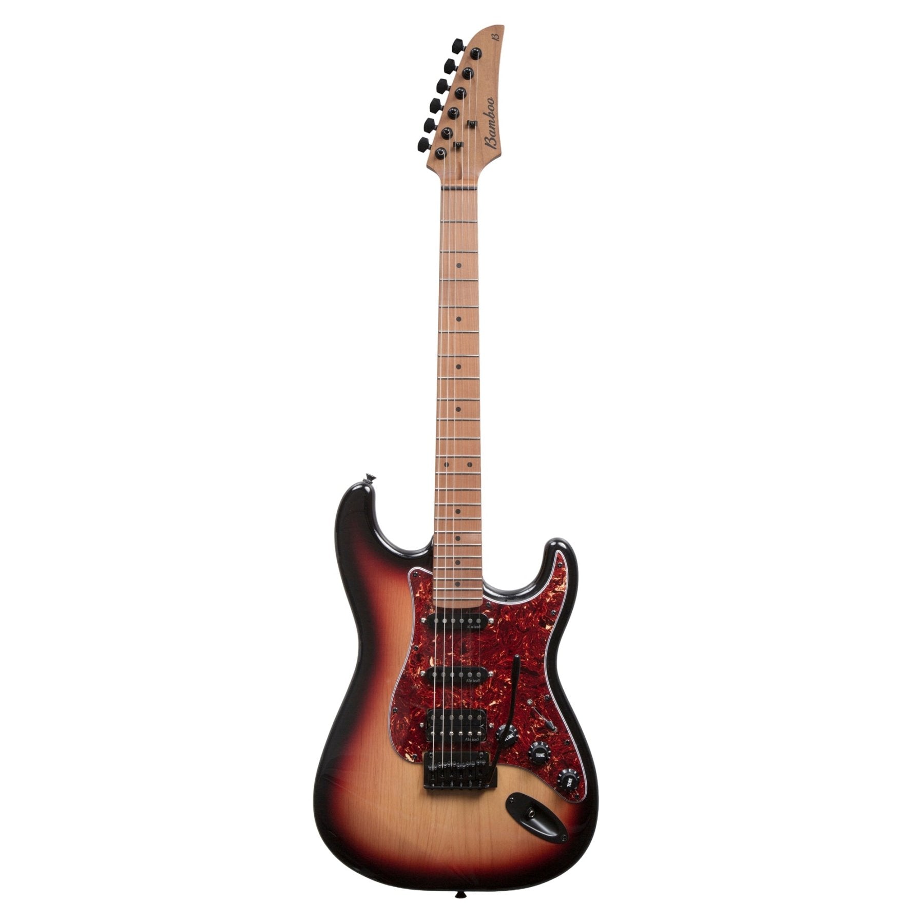 Guitarra Electrica SOLAR Strato SSH Sunburst - Bamboo Música