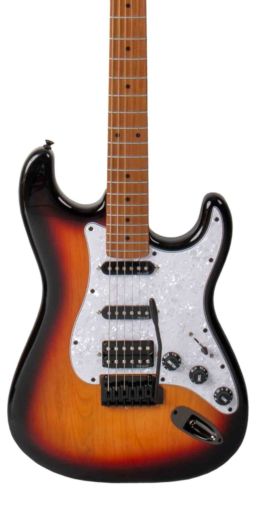 Guitarra Electrica SOLAR Strato SSH Sunburst - Bamboo Música