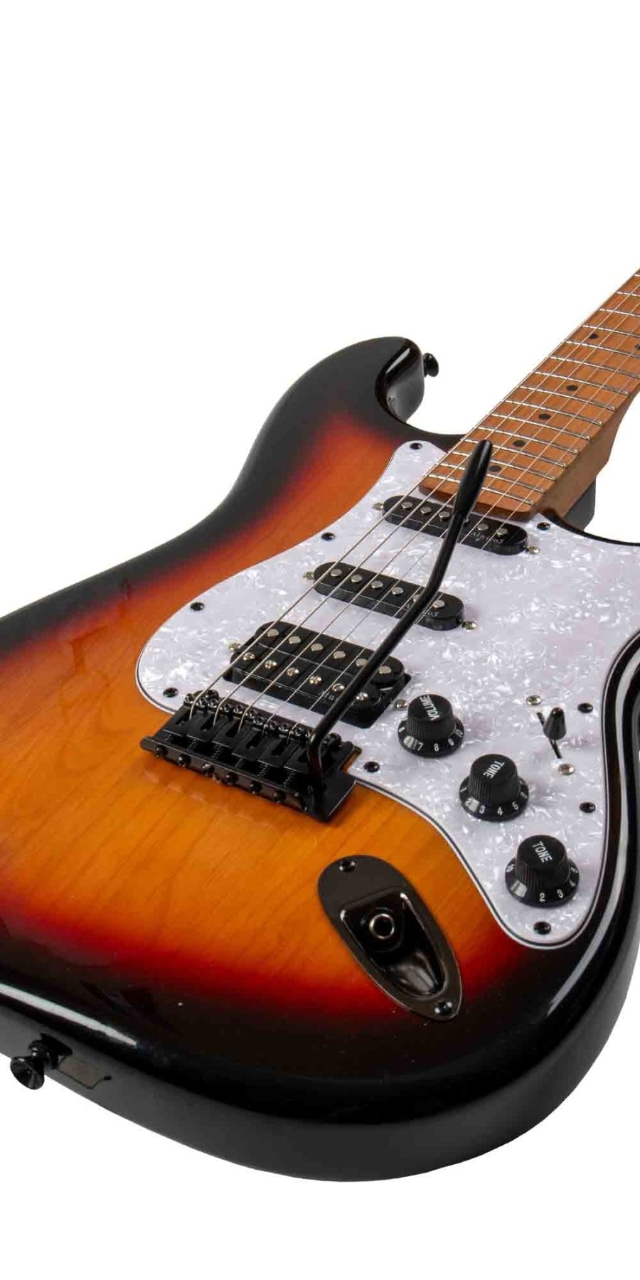 Guitarra Electrica SOLAR Strato SSH Sunburst - Bamboo Música