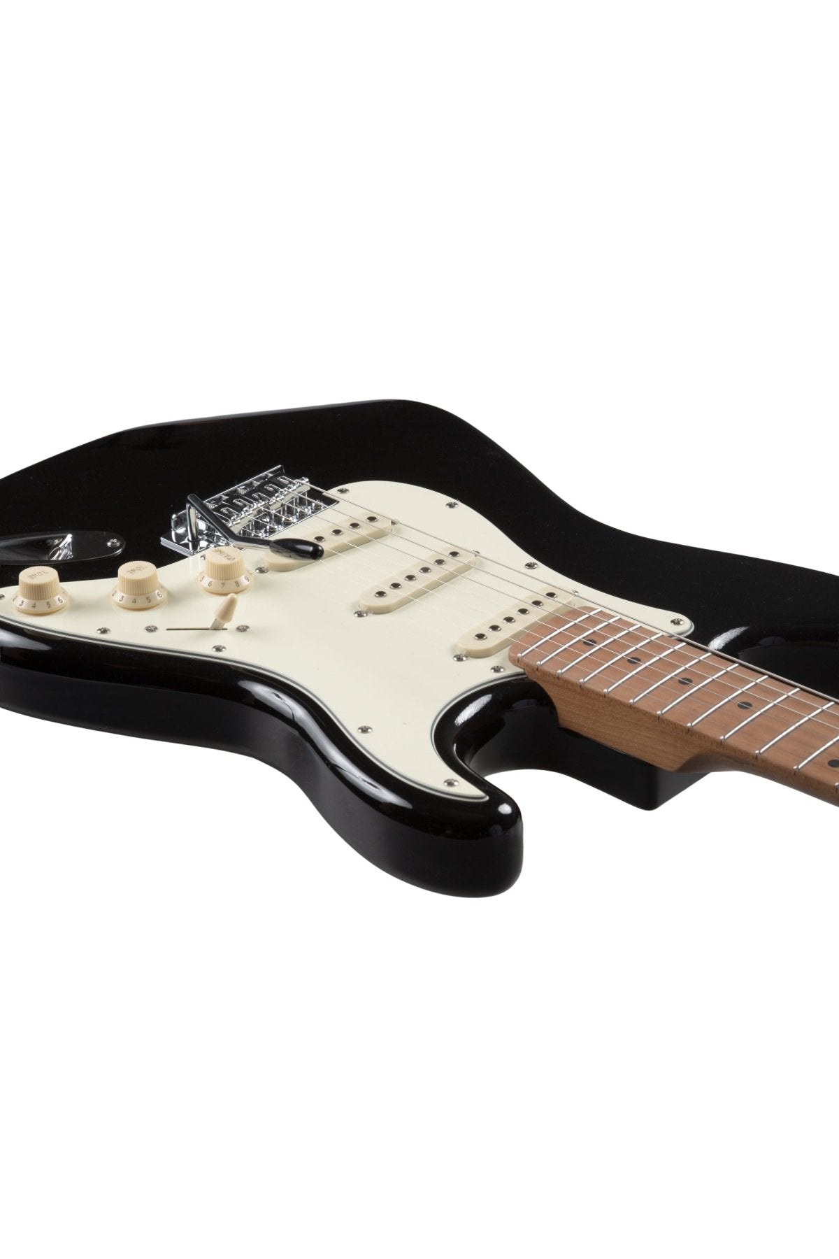 Guitarra Electrica SOLAR Strato SSS Black - Bamboo Música