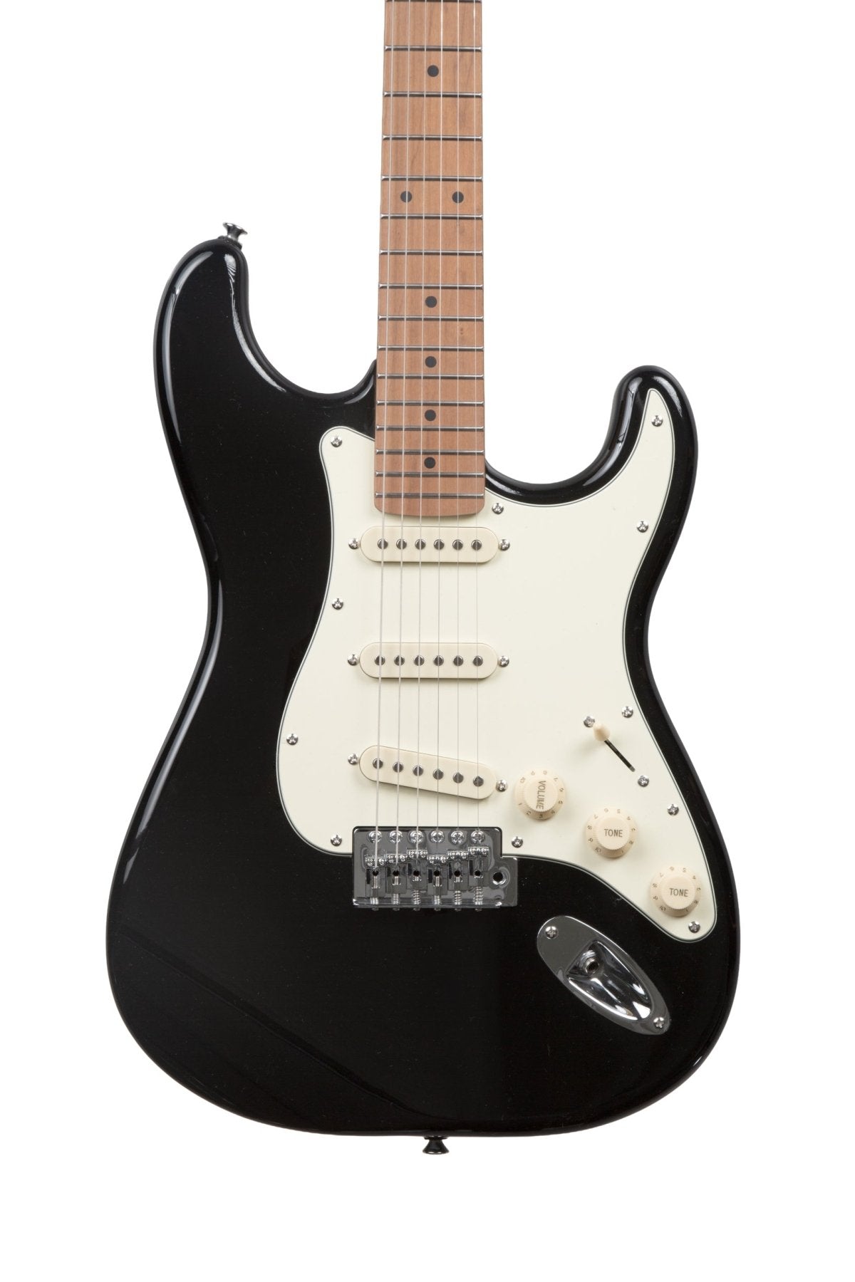 Guitarra Electrica SOLAR Strato SSS Black - Bamboo Música