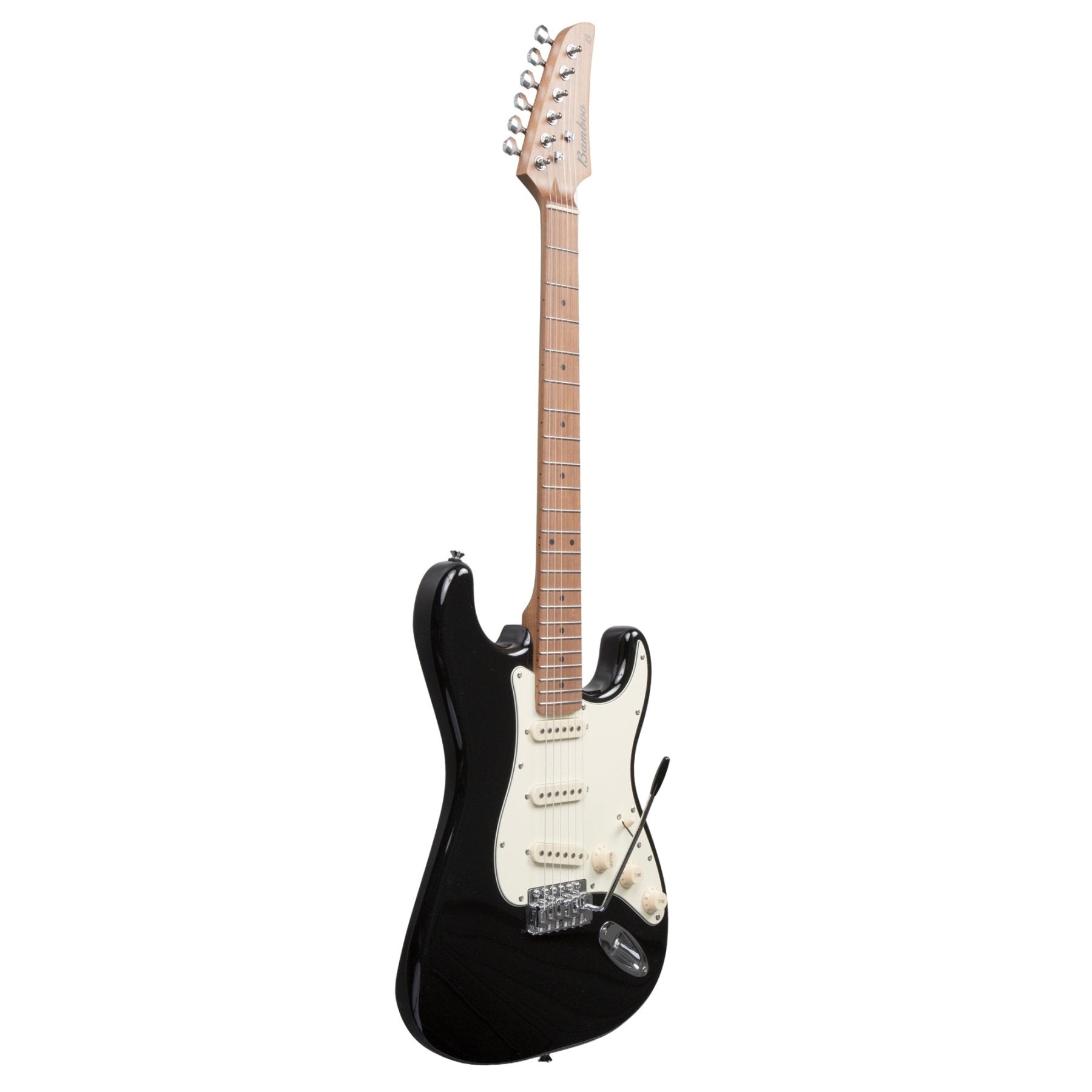 Guitarra Electrica SOLAR Strato SSS Black - Bamboo Música