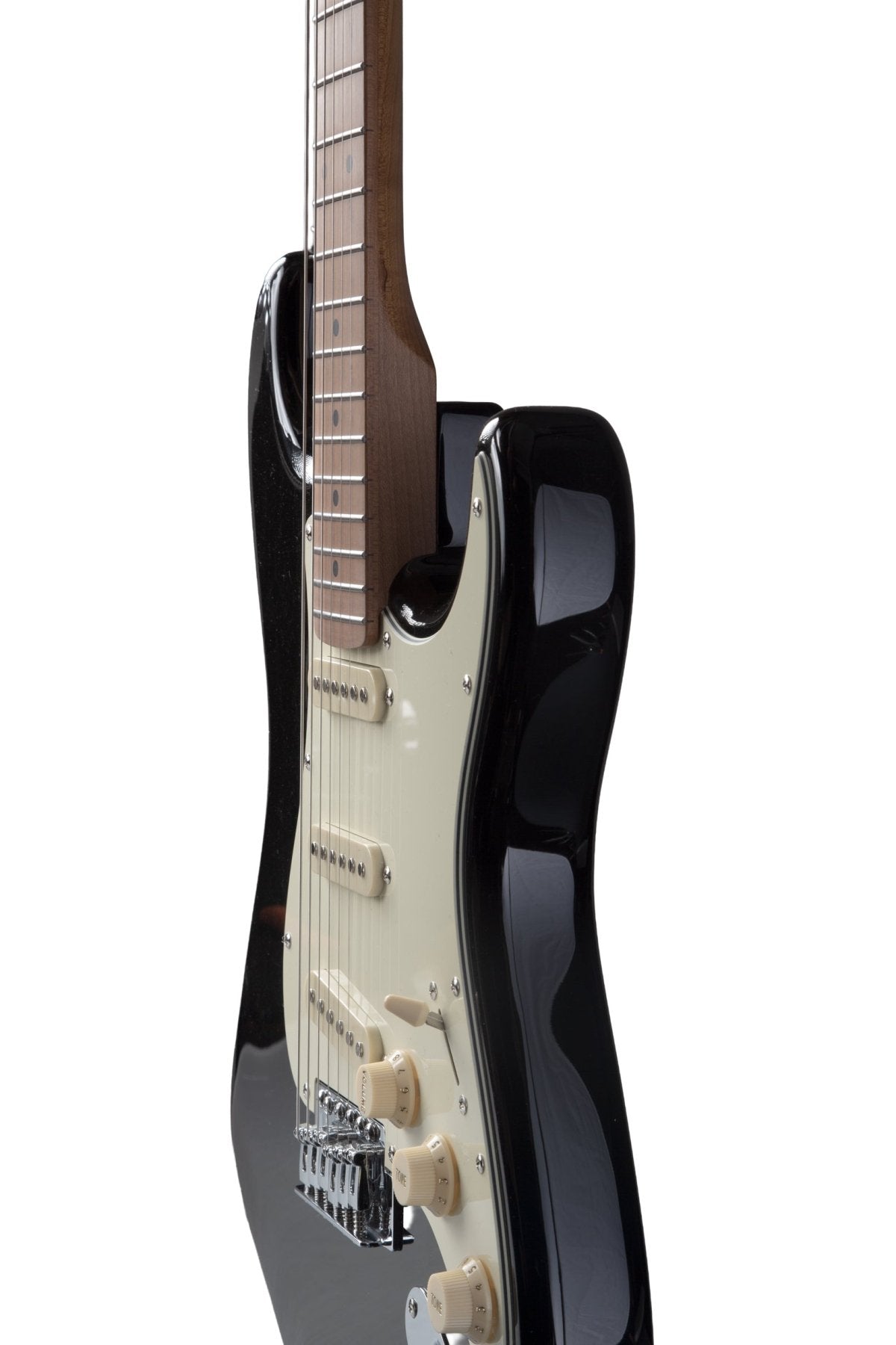 Guitarra Electrica SOLAR Strato SSS Black - Bamboo Música