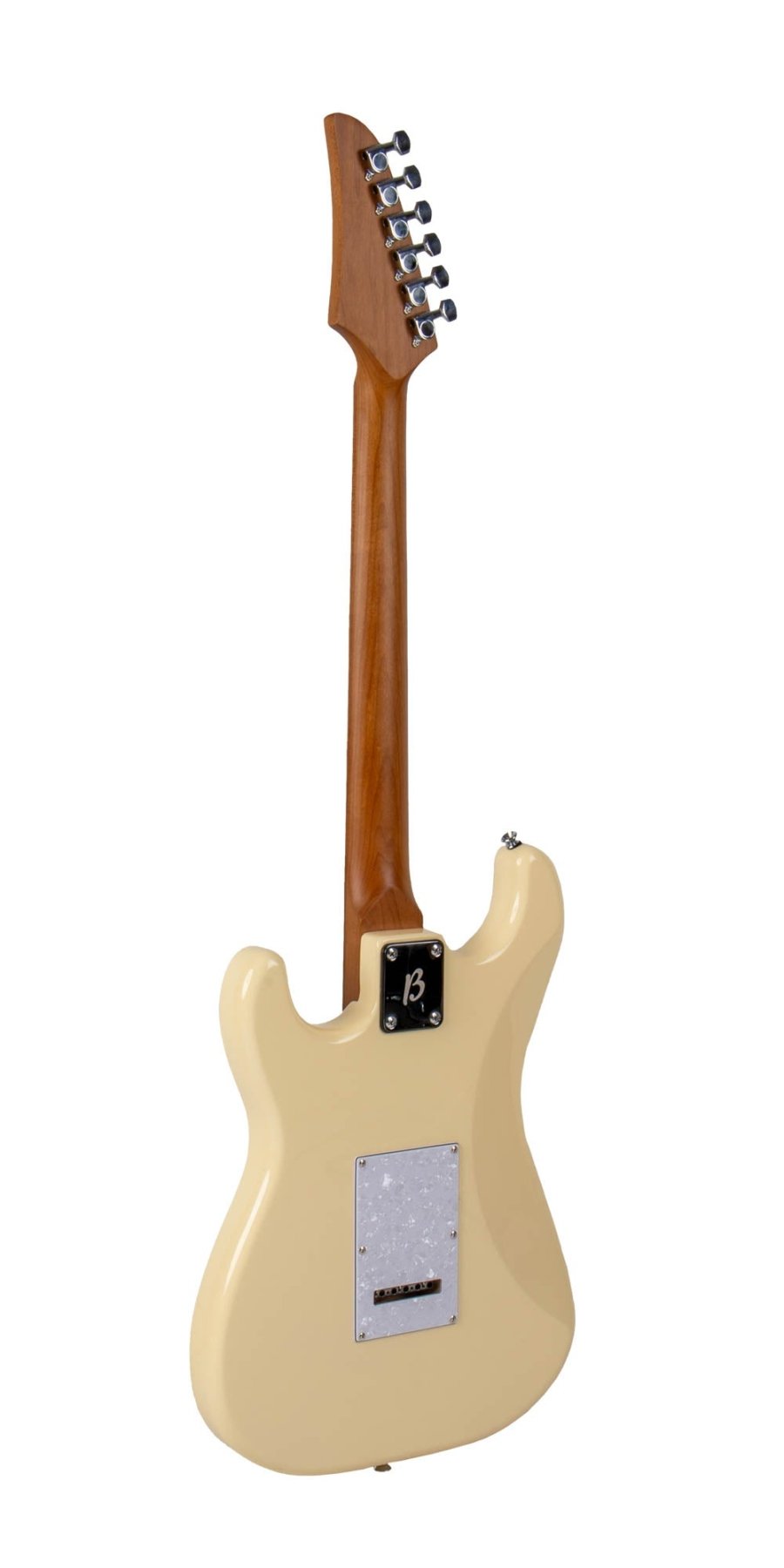 Guitarra Electrica SOLAR Strato SSS White - Bamboo Música