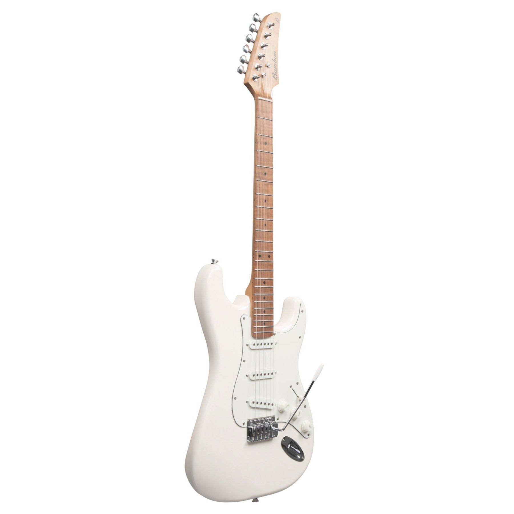 Guitarra Electrica SOLAR Strato SSS White - Bamboo Música